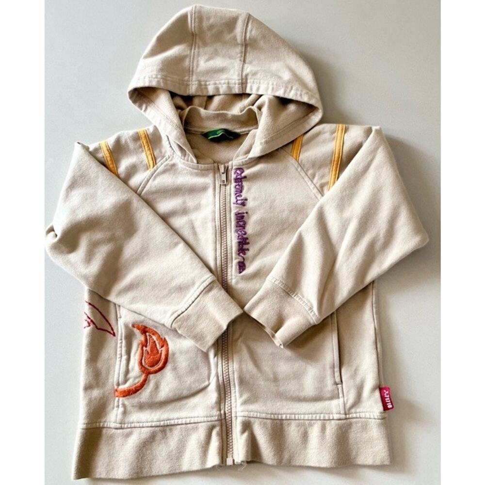 OILILY Embroidered Kids Fleece Firefighter Full Zip Hooded Jacket, Age 5/6-Sz116